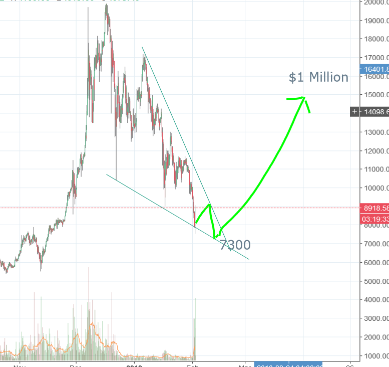 My Bitcoin Prediction Gut Chart Btc Steemit - 